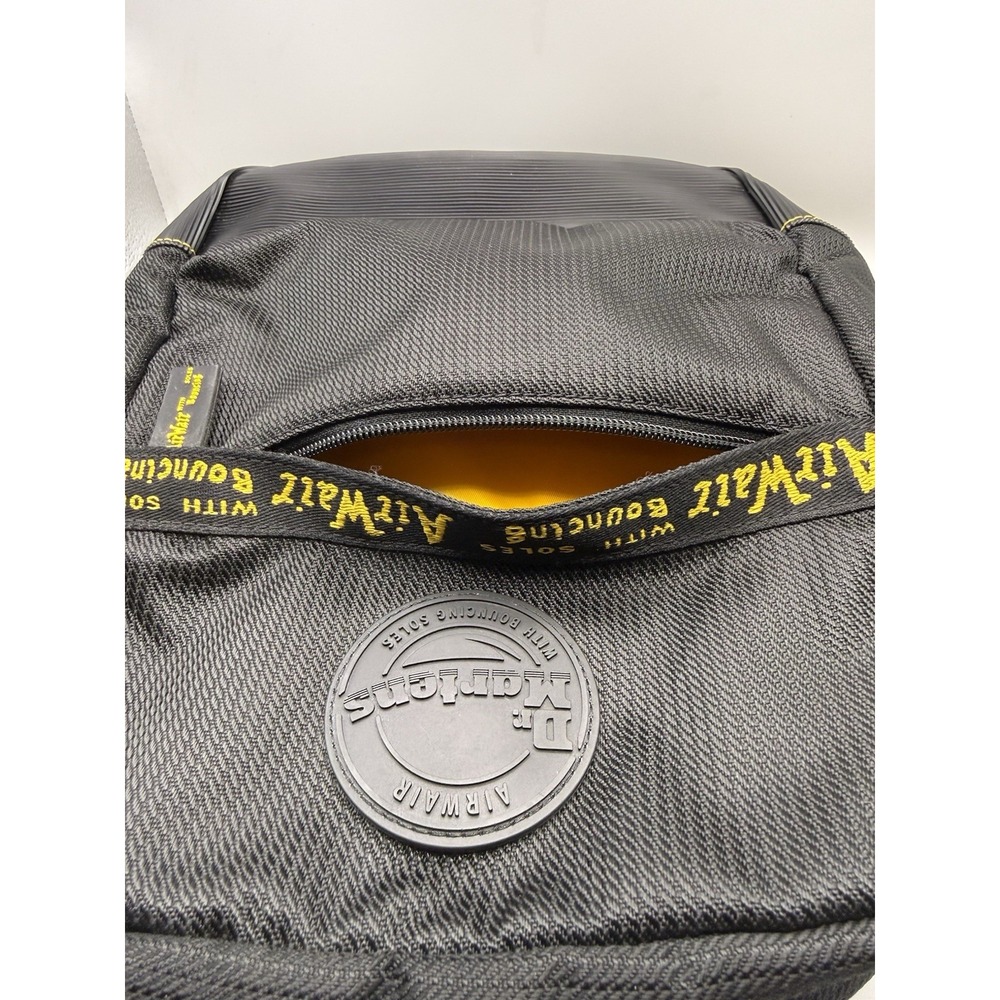 Dr Martens Groove DNA Backpack Black Yellow AirWair Bouncing Soles Mini Bag RARE - Picture 11 of 11